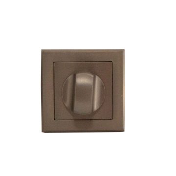 Rozeta pentru WC, patrata, negru nichel mat, 50 x 50 mm