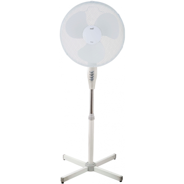 Ventilator cu picior Well, 45W, 3 trepte, plastic, alb, 40 x 130 cm