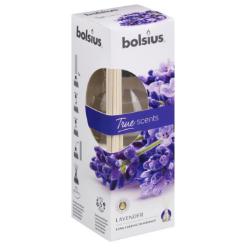 Odorizant cu betisoare Bolsius True Moods, lavanda, 45 ml