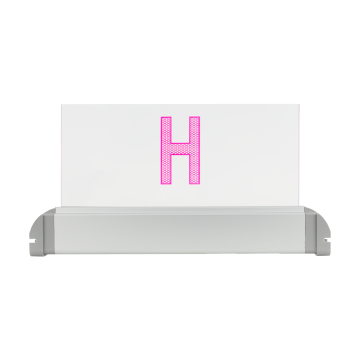 Corp iluminat de avertizare Hidrant interior, gri-rosu, LED integrat, latime de 310 mm