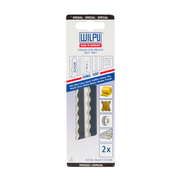 Set 2 lame fierastrau Wilpu, HCS/CV, 75 mm