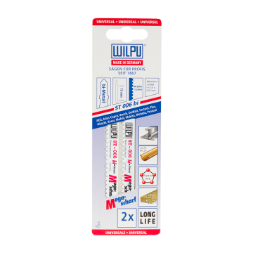 Set 2 lame fierastrau Wilpu, 75 mm