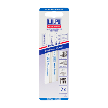 Set 2 panze Wilpu, bi-metal pentru fierastrau, UMG11BI, 76,5 x 7,8 x 1,0 mm