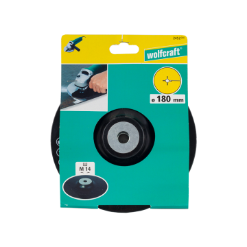 Platan de slefuire Wolfcraft cu filet M 14, D 180 mm
