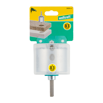 Carota Wolfcraft, pentru zidarie, cu burghiu, 83 mm