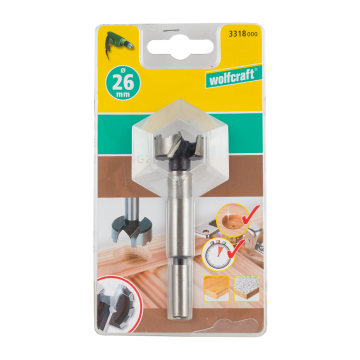 Freza pentru balamale Wolfcraft, 26 x 90 mm