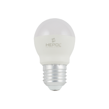 Bec LED Hepol, sferic, E27, 8W, 900 lm, lumina calda 3000K