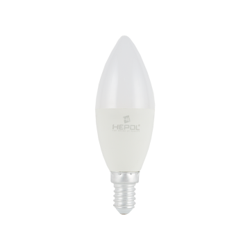 Bec LED Lohuis, lumanare, E14, 8W, 400 lm, lumina calda 3000K