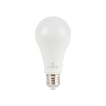 Bec LED Hepol A65, rotund, E27, 18 W, 2100 lm, lumina calda 3000K