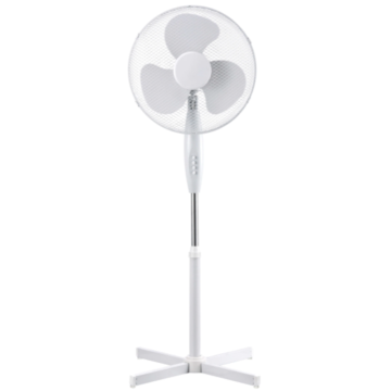Ventilator cu picior Well, 45W, 3 trepte, ABS, alb, 40 x 130 cm