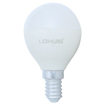 Bec LED Lohuis, sferic, E14, 8W, lumina alba
