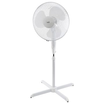 Ventilator cu stativ Home, 45W, 3 trepte, plastic, alb, 40 x 130 cm