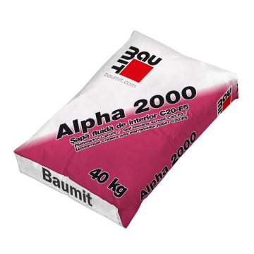 Sapa fluida autonivelanta Alpha 2000, Baumit, interior, 40 kg