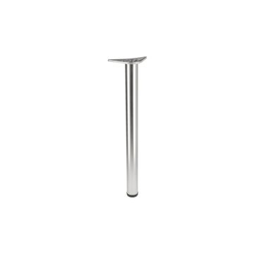 Picior pentru masa cu surub, Innovo, ajustabil, otel satinat, 60 x 710 mm