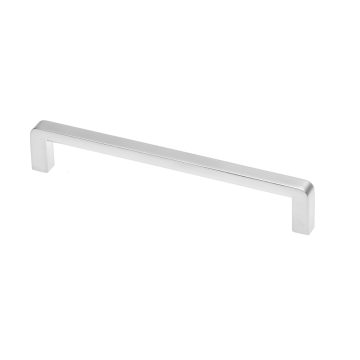 Maner Bagio din zamac, finisaj aluminiu, L 136 mm, 128 mm