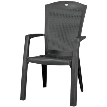 Scaun pentru gradina Keter Minnesota, plastic, 61 x 65 x 99 cm, gri antracit