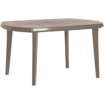 Masa ovala pentru gradina Keter Elise, plastic, 137 x 90 x 73 cm, cappuccino