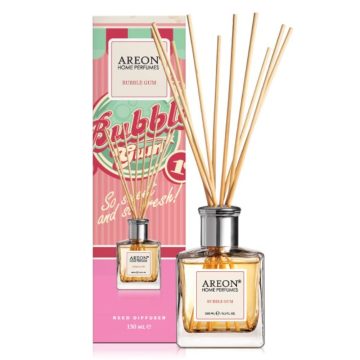 Odorizant cu betisoare Areon Home Perfume, Bubble Gum, 150 ml