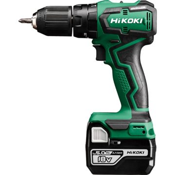 Masina de gaurit si insurubat Hikoki DV18DD, motor fara perii, 18 V, 2 acumulatori + statie incarcare