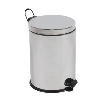 Cos de gunoi cu pedala Doruq, inox, argintiu, 5L