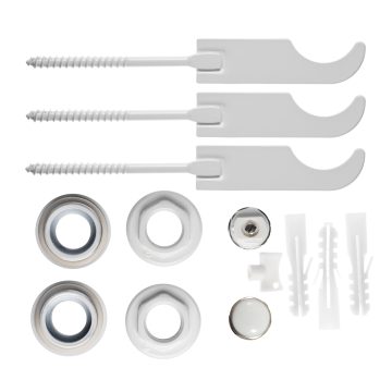 Set accesorii montaj calorifer aluminiu Ferro ZGG3B, alb