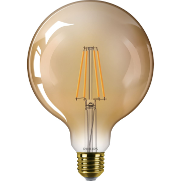 Bec LED glob Philips, E27, 7.2 - 50W, lumina calda 2200 K