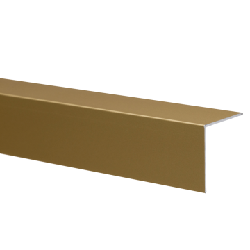 Profil colt L aluminiu pentru treapta Set Prod S25 auriu, 25 x 25 mm, 3 m