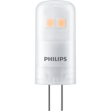 Bec LED capsula Philips, G4, 10W, alb, lumina calda 2700 K