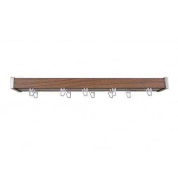 Sina aluminiu, nuc, lungime 200 cm, accesorii incluse