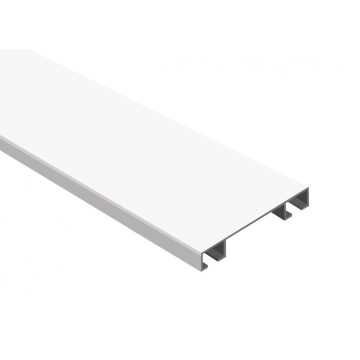 Sina perdea sau draperie pentru tavan, aluminiu, alb, 200 cm