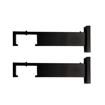 Consola sina AL -PL, cu fixare in perete, negru mat, 20,6 x 3,8 cm