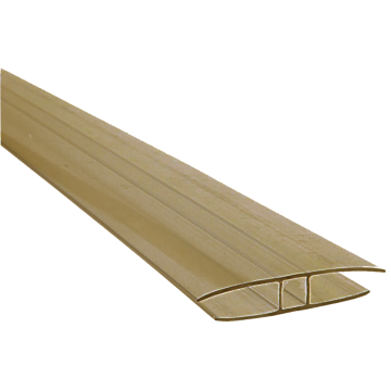 Profil H policarbonat bronze, grosime 10 mm, L= 6 m