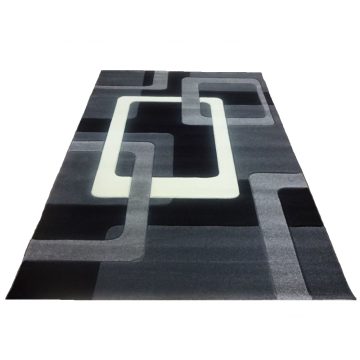 Covor modern Carvino 1923, polipropilena heat set, gri, 120 x 180 cm