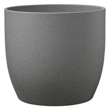 Masca ghiveci SK Basel, ceramica, gri stone, 1.446 kg, diametru 19 cm, 18 cm