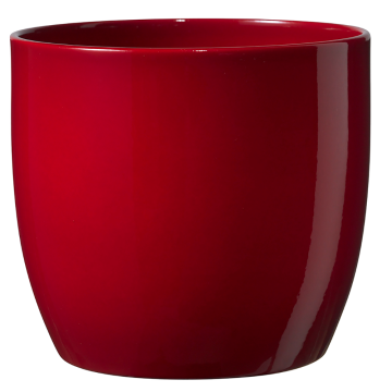 Masca ghiveci SK Basel, ceramica, bordo, 1.446 kg, diametru 19 cm, 18 cm