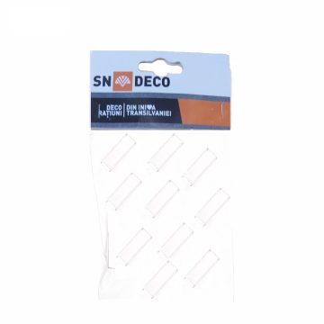 Set conectori sina tavan, plastic, transparent, 10 buc