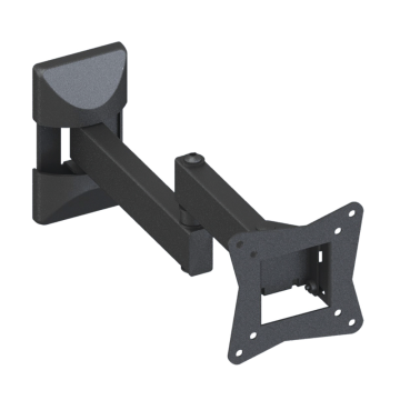 Suport TV reglabil Golden Brackets, metalic, montare pe perete, 37'', maxim 15 kg, negru