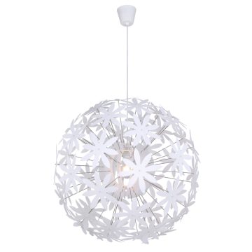 Suspensie Globo Stella, 1xE27, 60W, H 1500 mm x D 600 mm, alb