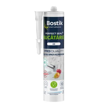Silicon alb Perfect Seal pentru spatii alimentare, 280 ml