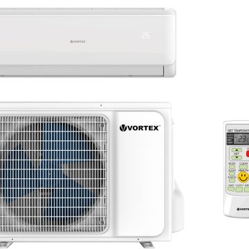 Aer conditionat Vortex VAI12FFWR, 12000 BTU, Wi-Fi ready, inverter, kit instalare inclus, alb