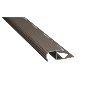 Profil incorporabil pentru trepte cu adeziv, 37 mm, olive, 2.5 m