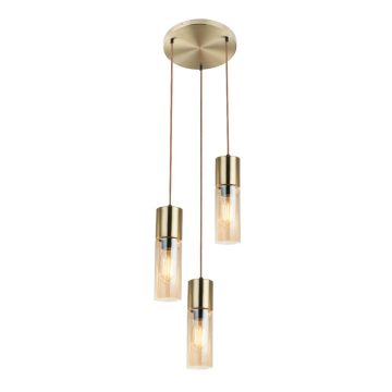 Suspensie Globo Annika, 3 x E27, 25 W, H 1500 mm x D 300 mm, alama