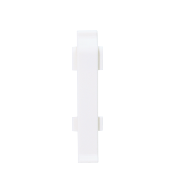 Set element de imbinare plinta parchet Korner Evo 70, alb, PVC, 70 x 20.7 mm, 2 bucati/set