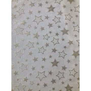Napron Chris Noble, stelute brodate, auriu 140 x 40 cm