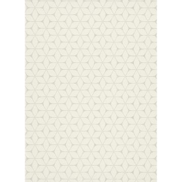 Tapet modern Erisman 1002501 3D, alb, vinil cu flori, 53 cm x 10.05 m