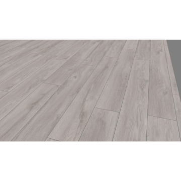 Parchet laminat 12 mm Kronotex Robusto 4956, nuanta deschisa, stejar premium gri, clasa de trafic 33, click, 1375 x 188 mm