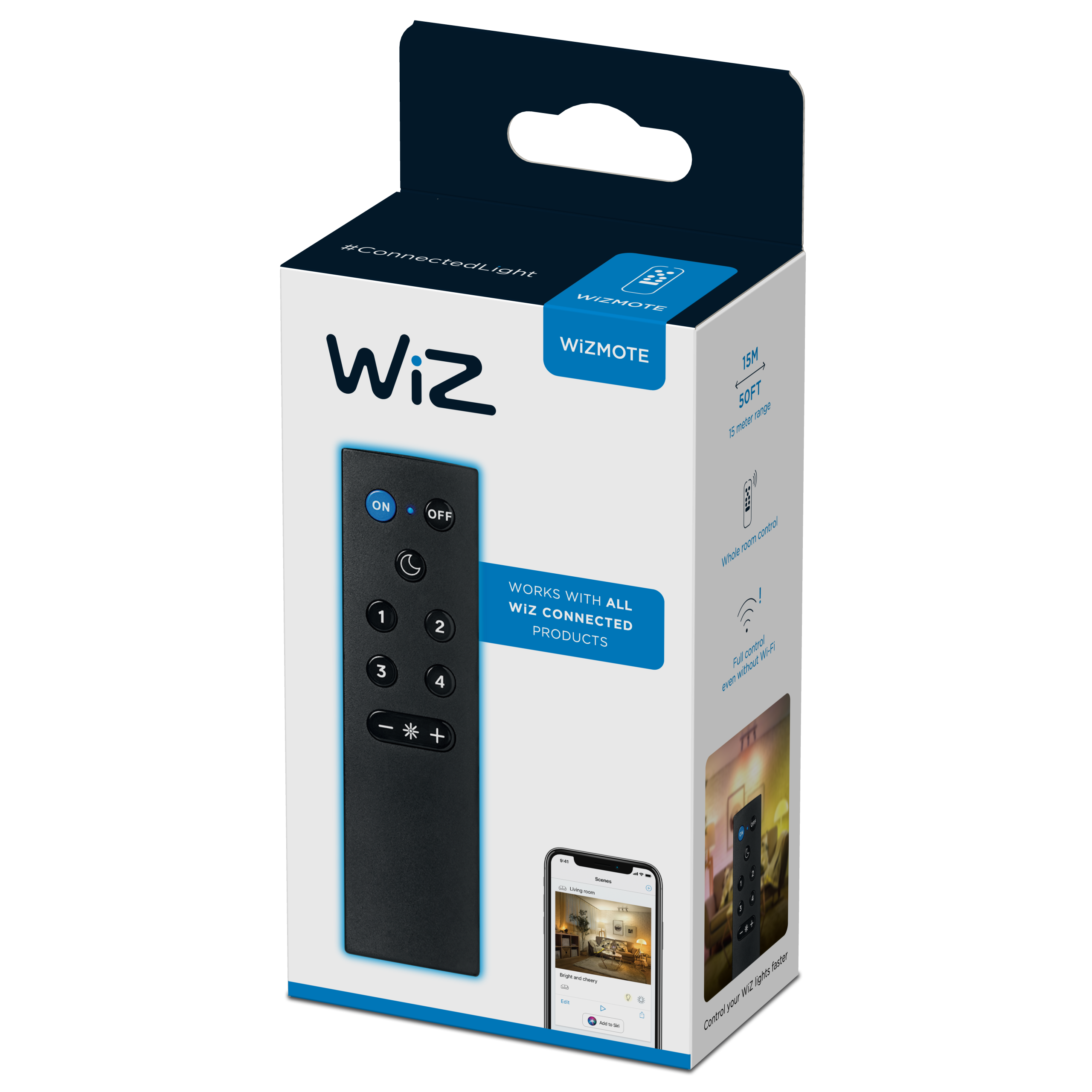 Telecomanda Wizmote, tip smart WIFI, negru