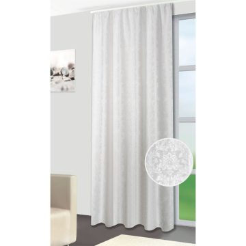 Draperie Jasmin, poliester, crem, 140 x 245 cm