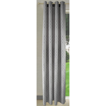 Draperie Raute, poliester, gri, 140 x 245 cm
