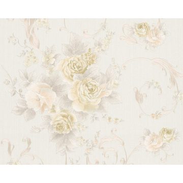 Tapet vlies As Creation Romantica 306471, vinil, model floral, 0.53 x 10 m